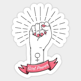 Girl Power Feminist Sticker